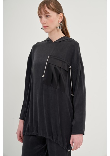 Kadın Cupra Pantolonlu Takım Siyah modelleri