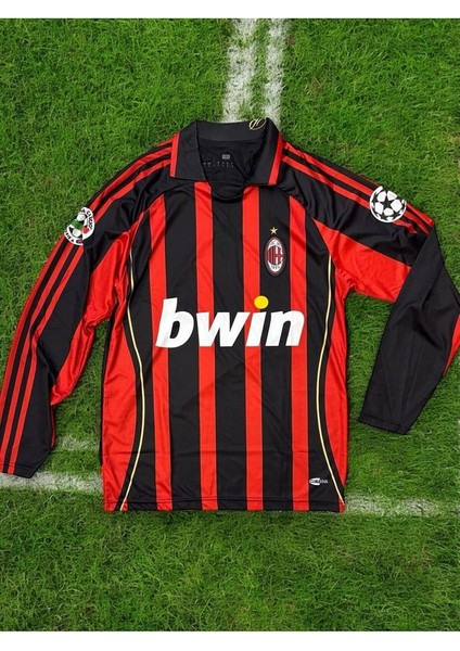 Efsane A.c M.i.la.n 2006/07 #8 Gattuso Nostalji Yetişkin Forması Uzun Kollu (Kırmızı) indirimleri