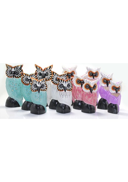 3'lü Ahşap Baykuş No:5