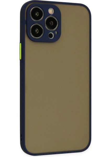 Apple iPhone 14 Pro Max Kılıf Montreal Silikon Kapak - Lacivert