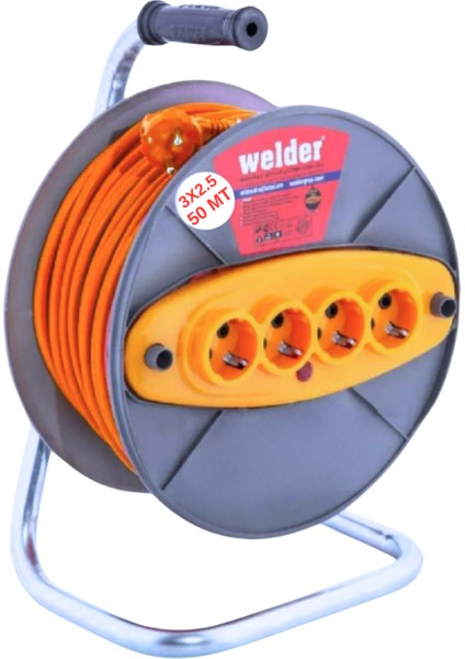 Makaralı Uzatma Kablo 3x2.5 50 Metre