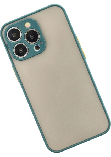 Apple iPhone 14 Pro Max Kılıf Montreal Silikon Kapak - Yeşil