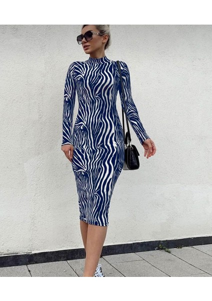 Kadın Uzun Kollu Mikro Midi Elbise indirimleri