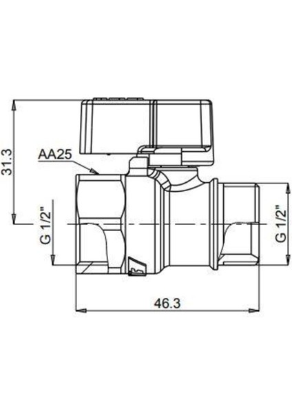 1/2 Mini Küresel Valf Mavi Volanlı 602122003 fiyatları