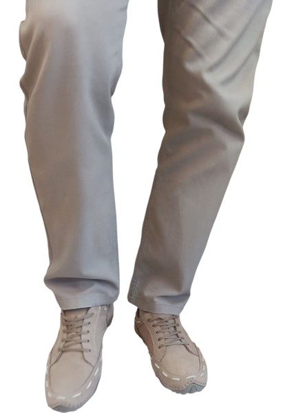 Kum-Bej Hakiki Deri Casual Sneaker Ortopedik Spor Ayakkabı Günlük Yumuşuk Taban Rahat Kalıp Ahtapot Model Hakiki Deri Nubuk indirimleri