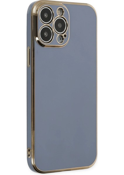 Apple iPhone 14 Pro Max Kılıf Volet Silikon - Mavi