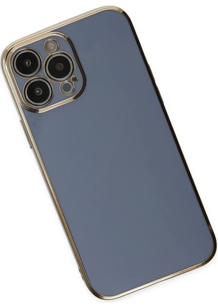 Apple iPhone 14 Pro Max Kılıf Volet Silikon - Mavi