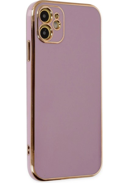 Apple iPhone 12 Kılıf Volet Silikon - Mor