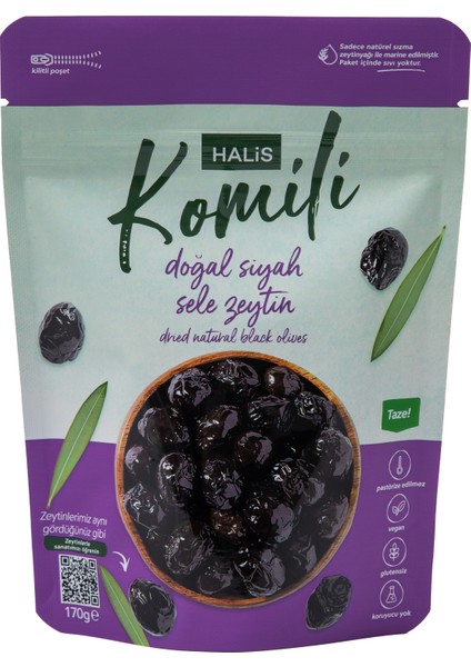 170 g.Doğal Siyah Sele Zeytin