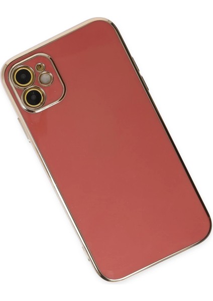 Apple iPhone 12 Kılıf Volet Silikon - Kırmızı modelleri