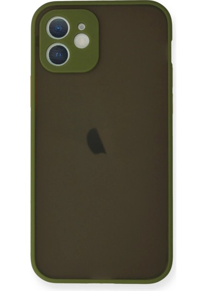 Apple iPhone 12 Mini Kılıf Montreal Silikon Kapak - Açık Yeşil
