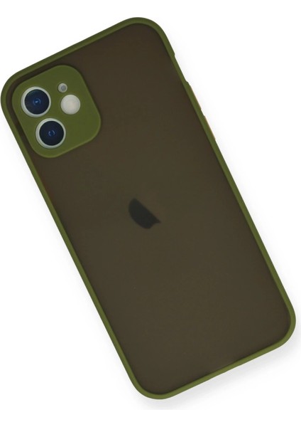 Apple iPhone 12 Mini Kılıf Montreal Silikon Kapak - Açık Yeşil modelleri