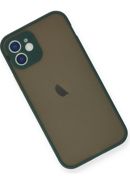 Apple iPhone 12 Mini Kılıf Montreal Silikon Kapak - Yeşil modelleri