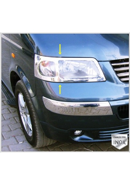 Vw T5 Transporter Krom Far Çerçevesi 2 Prç. 2003-2010 P.çelik