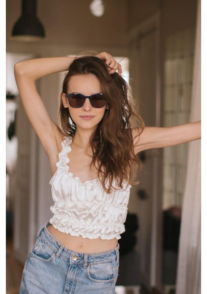 Margot Navy Brown Güneş Gözlüğü fırsatları