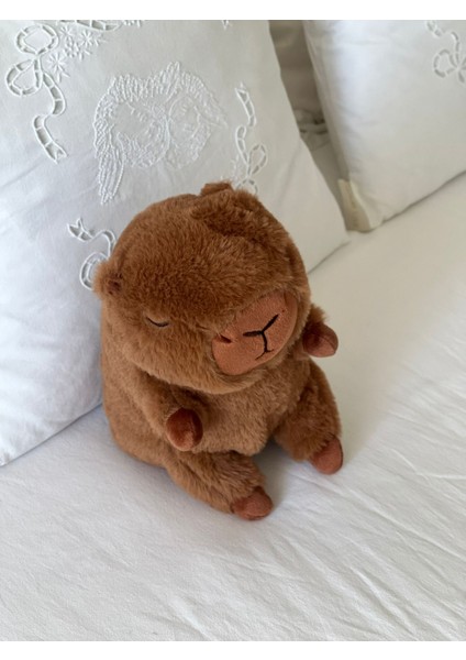 Çocuk Sevimli Kapibaraa Uyku&oyun Arkadaşı Peluş Yastık Kahverengi 25 cm modelleri