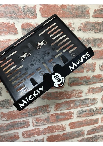 Mickey Mause Pleksi Motor Plakalığı