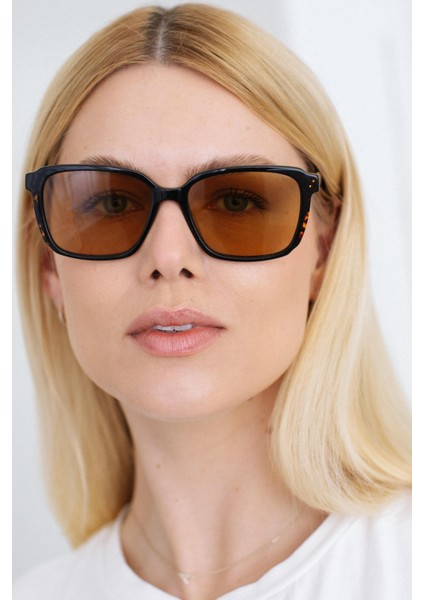 Hamund Black Leopard Nude Güneş Gözlüğü