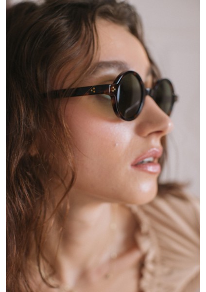 Trine Leopard Green Güneş Gözlüğü fiyatları