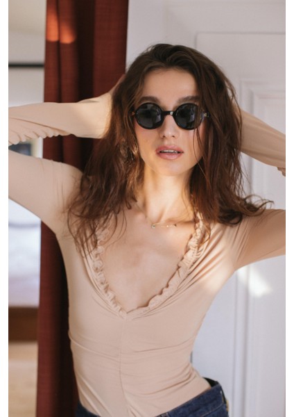 Trine Leopard Green Güneş Gözlüğü modelleri