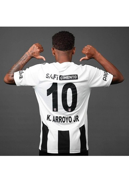 2024/25 Вєşíktαş #10 Kenny Arroyo Iç Saha Çubuklu Forması