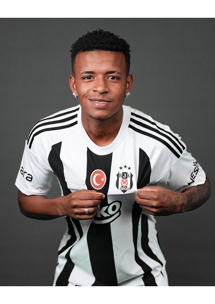 2024/25 Вєşíktαş #10 Kenny Arroyo Iç Saha Çubuklu Forması