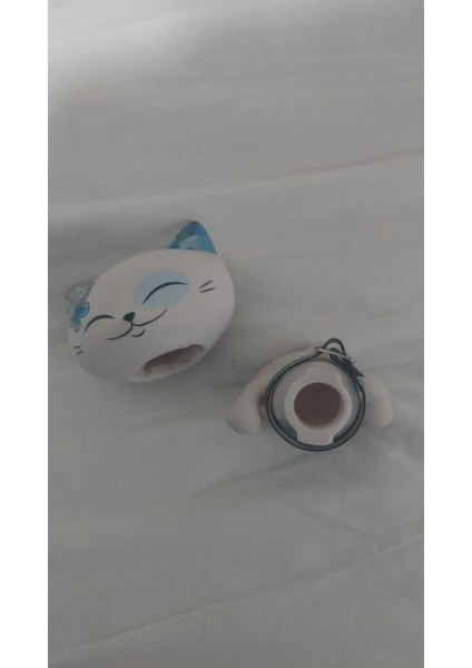 Mani Şanslı Kedi Çiçek Figür 11CM Lucky Cat Mutluluk Sevgi 1 Adet