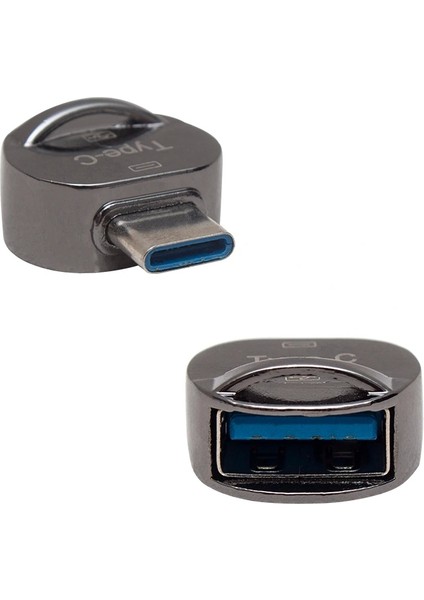 Type-C To USB Otg Çevirici (Altı Oval)
