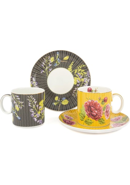 Karen 2li Çay Fincanı Seti 6prç 180CC