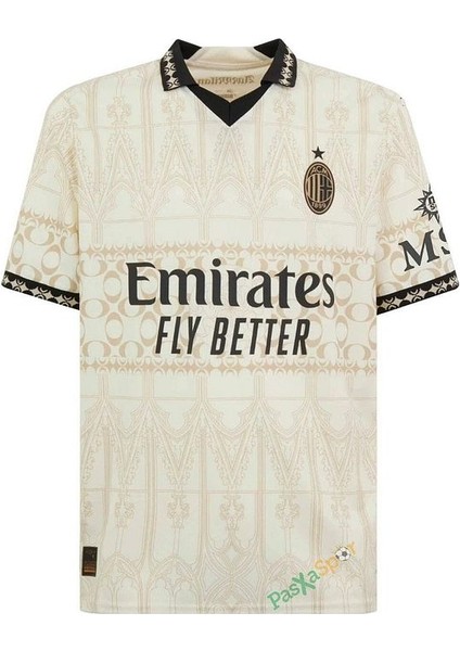 Yeni Sezon Ac Milan 2024 Fourth x Pleasures Player Versiyon Forması