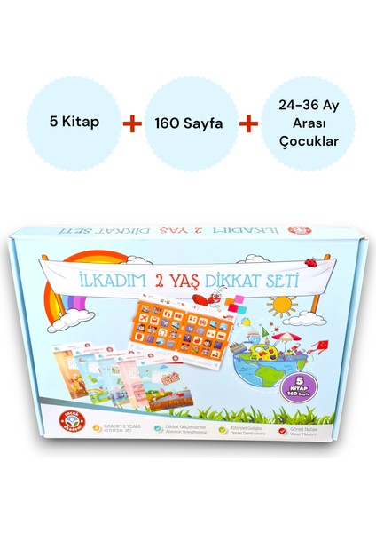 Ilk Adım 2 Yaş Dikkat Seti, Eğitici Kitaplar