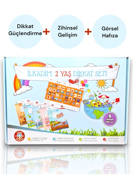 Ilk Adım 2 Yaş Dikkat Seti, Eğitici Kitaplar