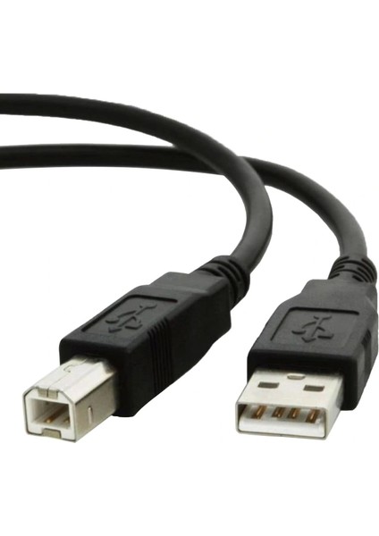 USB Yazıcı Kablosu 1.5 Metre Siyah