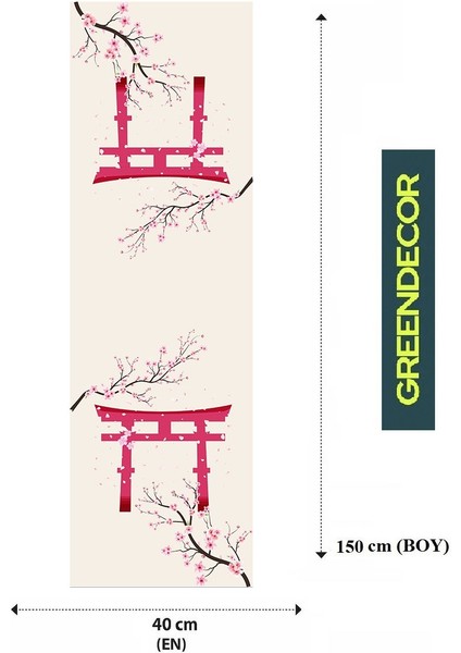 Sakura Çiçek Desenli Özel Tasarım Runner Dijital Baskılı Dekoratif Masa Örtüsü Modern Ev Dekorasyonu fiyatları