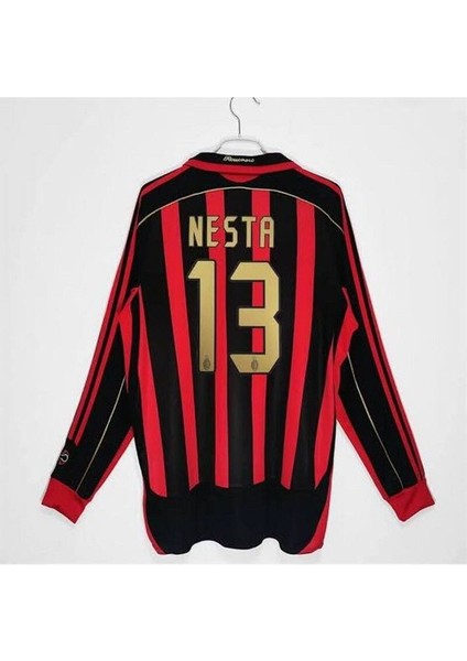 Efsane M.i.l.a.n #13 Nesta Nostalji Uzun Kollu Forması (Kırmızı/siyah) fırsatları