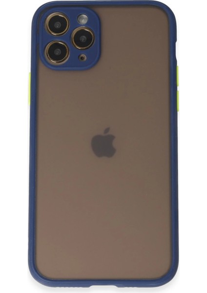 Apple iPhone 11 Pro Kılıf Montreal Silikon Kapak - Lacivert