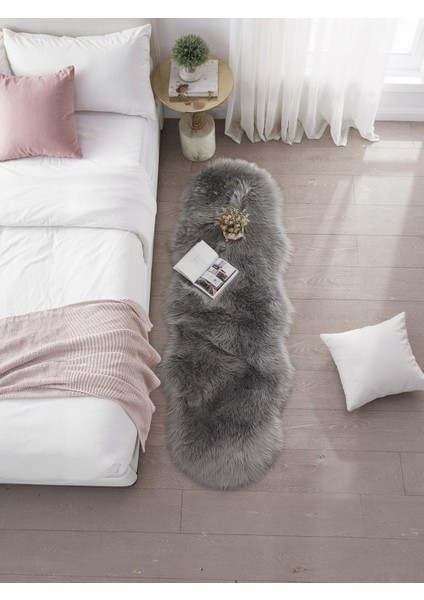 Kuzu Post Peluş Premium Yumuşacık Tüylü Halı Çift Kafa
