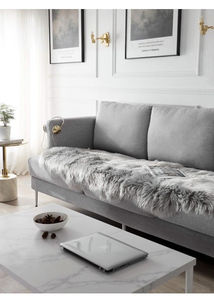 Kuzu Post Peluş Premium Yumuşacık Tüylü Halı Çift Kafa