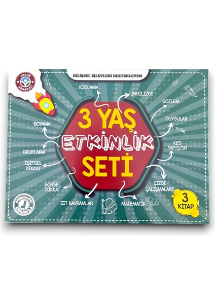 3 Yaş Etkinlik Seti, Eğitici Kitap Seti