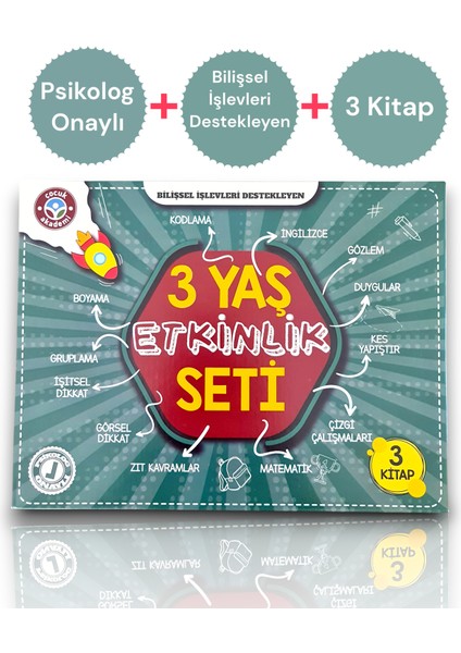 3 Yaş Etkinlik Seti, Eğitici Kitap Seti