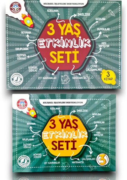 3 Yaş Etkinlik Seti, Eğitici Kitap Seti