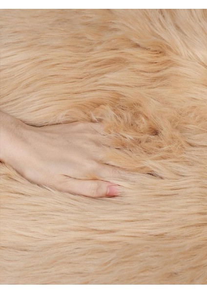 Kuzu Post Peluş Premium Yumuşacık Tüylü Halı Çift Kafa