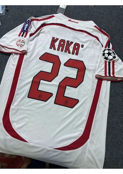 A.c M.i.l.a.n 2007 Sezonu #22 Kaka Özel Nostalji Forması Kısa Kol (Kırmızı/beyaz)