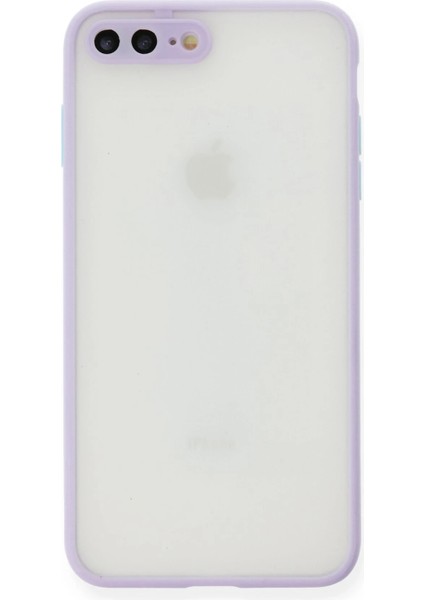 Apple iPhone 7 Plus Kılıf Montreal Silikon Kapak - Mor