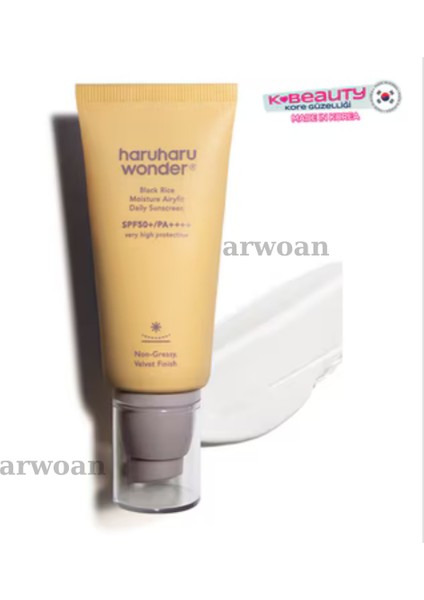 Haruharu Black Rice Airyfit Güneş Kremi SPF50 50 ml