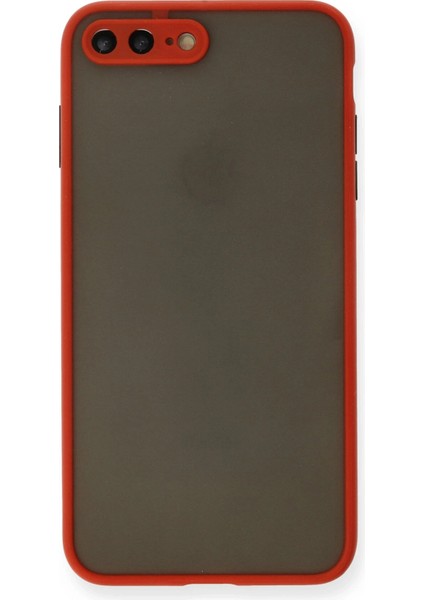 Apple iPhone 7 Plus Kılıf Montreal Silikon Kapak - Kırmızı