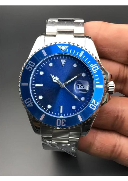 Erkek Gümüş Renk Metal Kordon Kol Saati Pilli Çalışma Tipi 1 ATM Suya Dayanıklı fiyatları