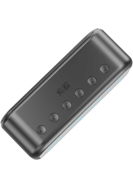 Kablosuz Hoparlör Dijital Saat ve Alarm Özellikli, 6W Ses Çıkışı, Fm Radyo, Usb/tf/aux Girişli Siyah
