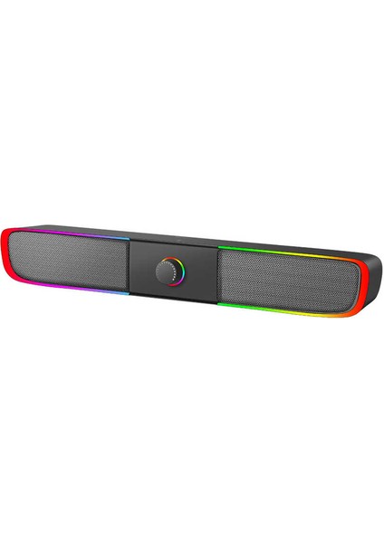 Mini Boyut Büyük Keyif Rgb Işıklı Usb Kablolu Hoparlör Iç Mekanlar Ve Oyuncular Için Etkileyici Ses modelleri