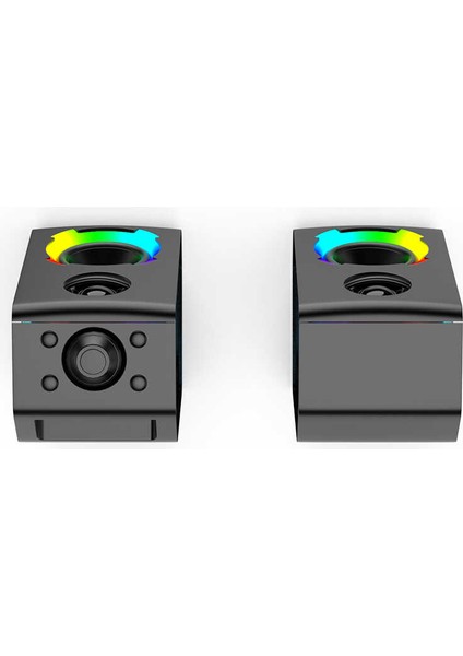 Taşınabilir Rgb Işıklı Kablosuz Bluetooth Speaker Hoparlör Güçlü Ses 11 Farklı Renkli Işık Atmosferi